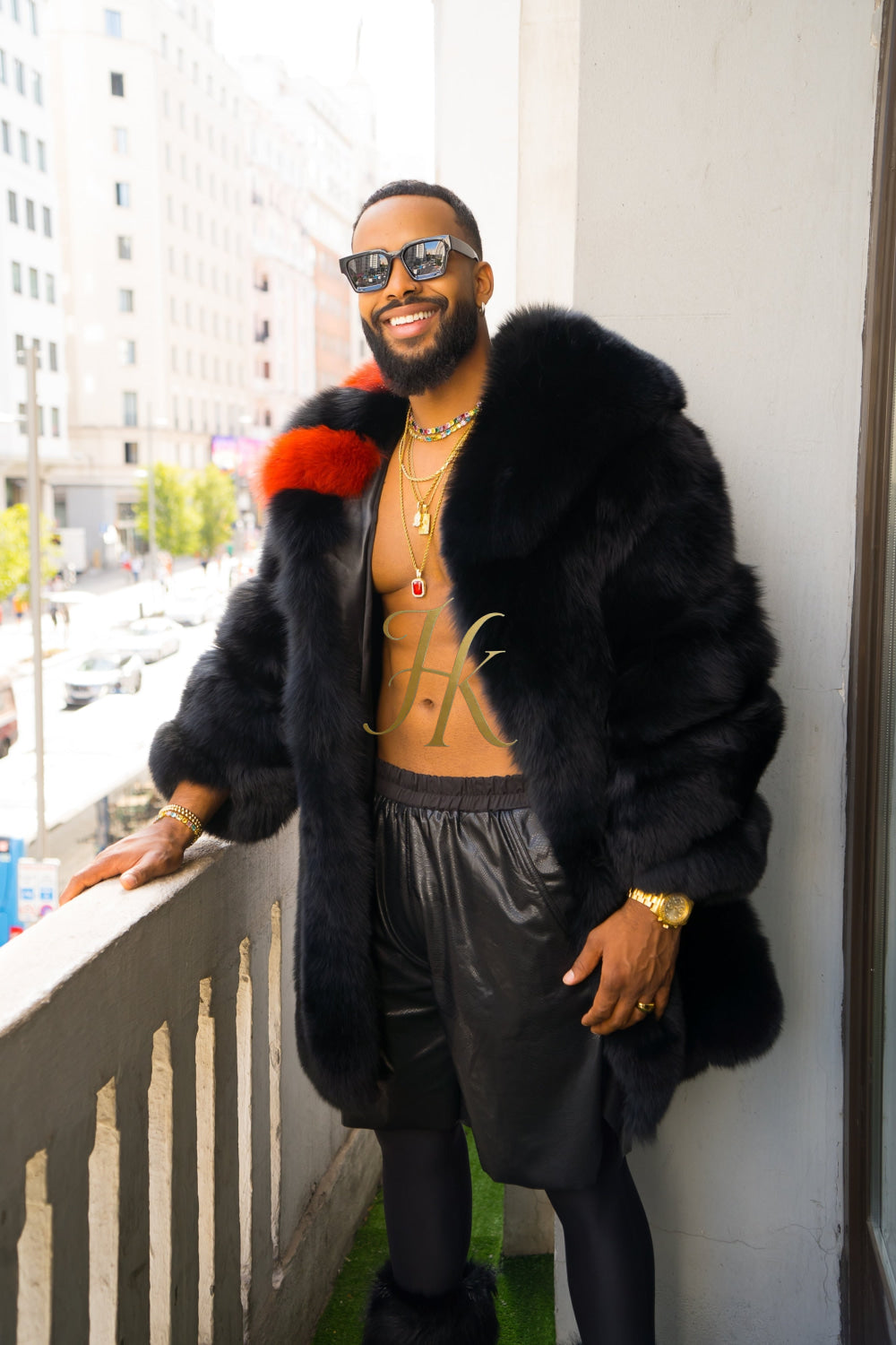 "Experience Opulence: Luxurious Fox Fur Coats for Men - Elevate Your Style and Warmth" - kayibstrore