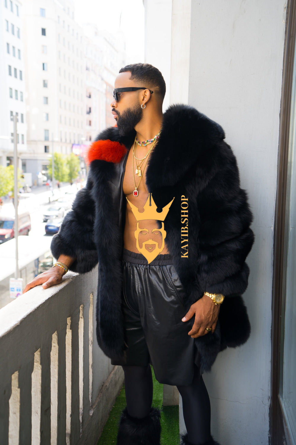 "Experience Opulence: Luxurious Fox Fur Coats for Men - Elevate Your Style and Warmth" - kayibstrore