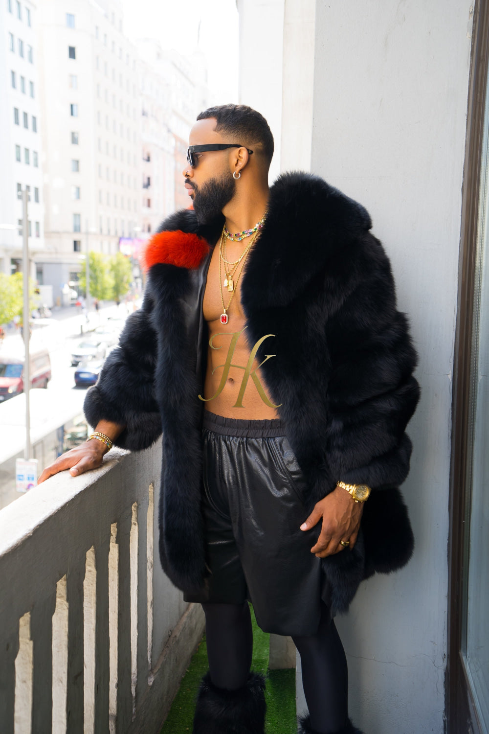 "Experience Opulence: Luxurious Fox Fur Coats for Men - Elevate Your Style and Warmth" - kayibstrore