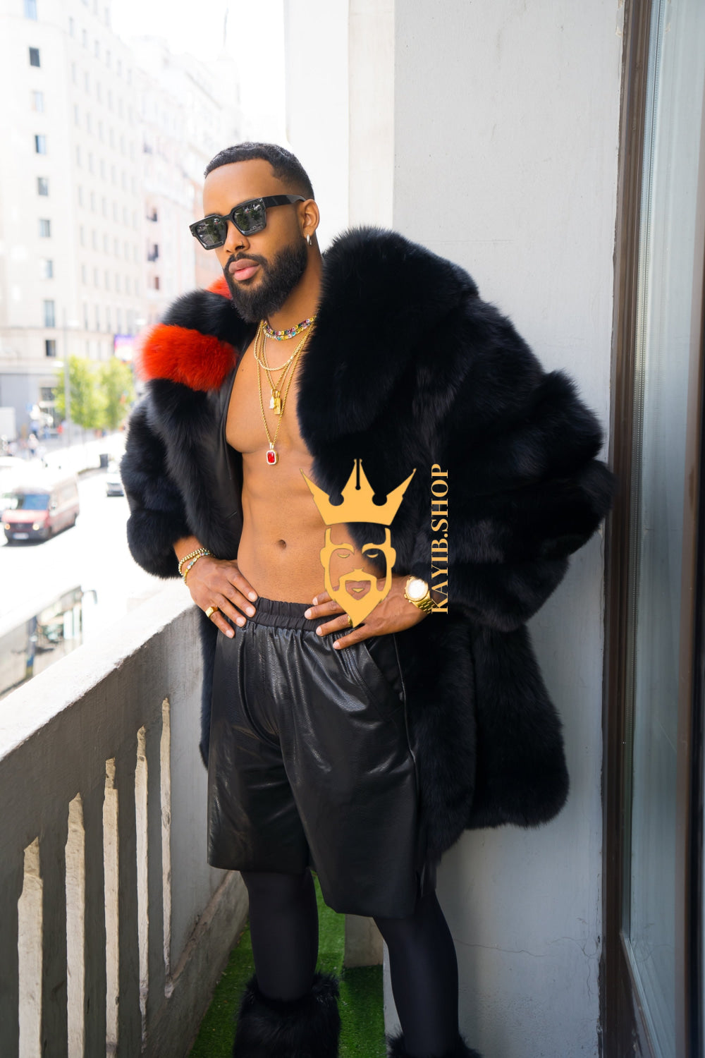 "Experience Opulence: Luxurious Fox Fur Coats for Men - Elevate Your Style and Warmth" - kayibstrore