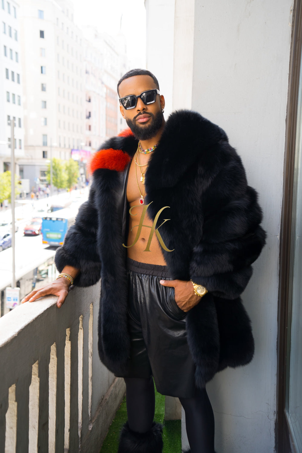 "Experience Opulence: Luxurious Fox Fur Coats for Men - Elevate Your Style and Warmth" - kayibstrore