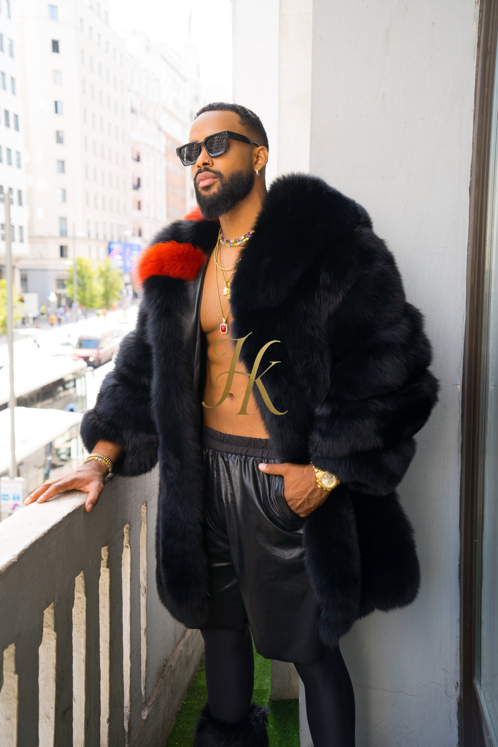 "Experience Opulence: Luxurious Fox Fur Coats for Men - Elevate Your Style and Warmth" - kayibstrore