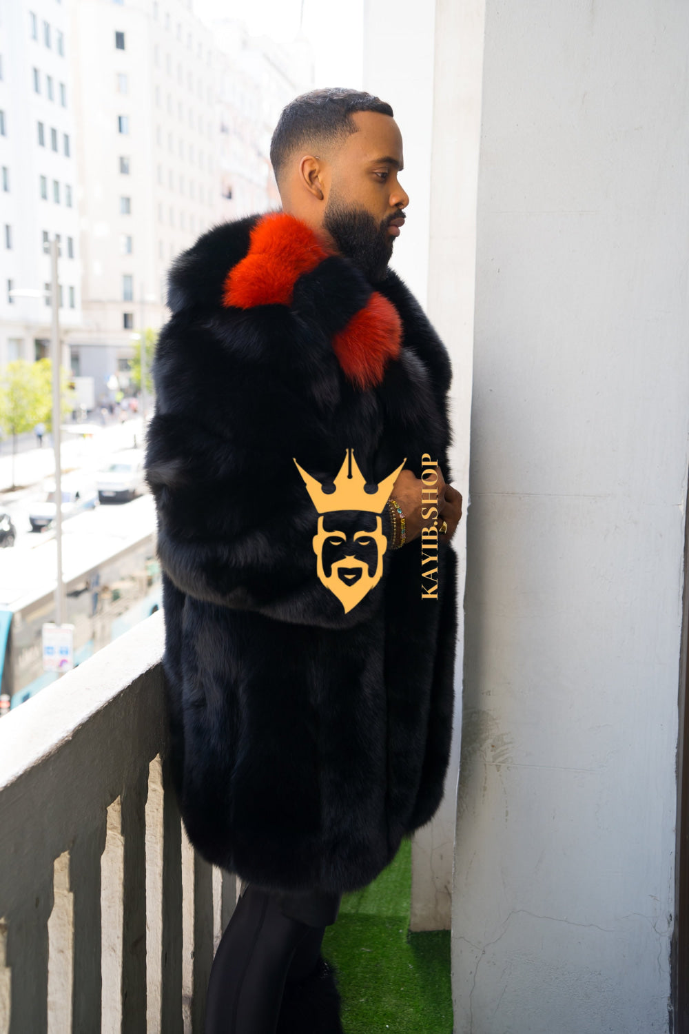 "Experience Opulence: Luxurious Fox Fur Coats for Men - Elevate Your Style and Warmth" - kayibstrore