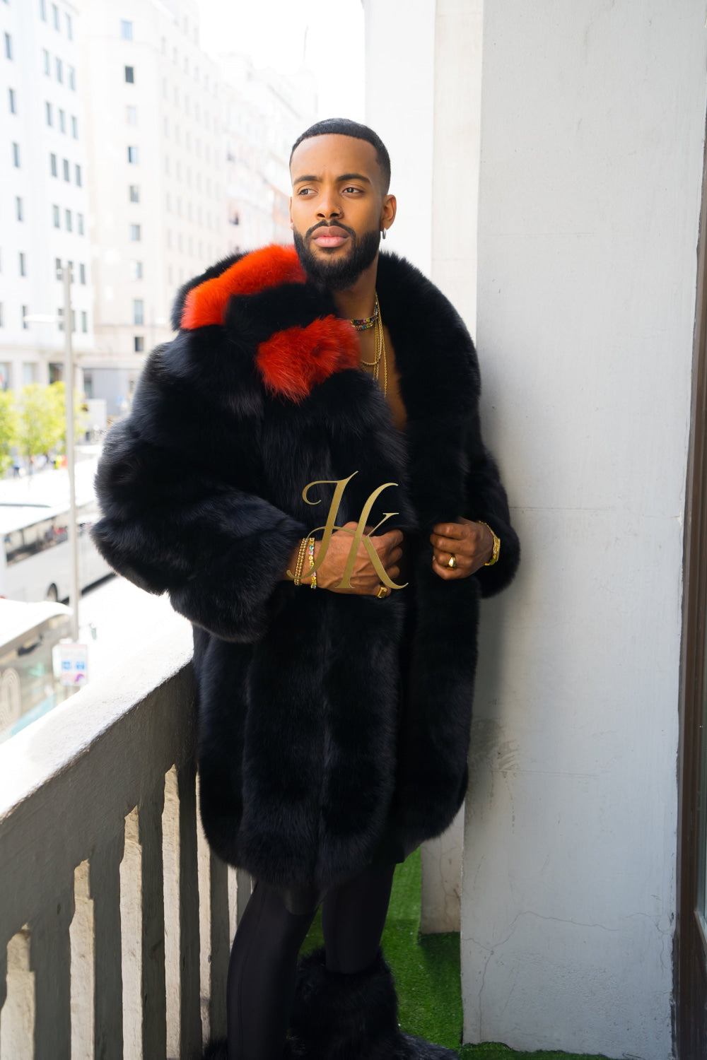 "Experience Opulence: Luxurious Fox Fur Coats for Men - Elevate Your Style and Warmth" - kayibstrore