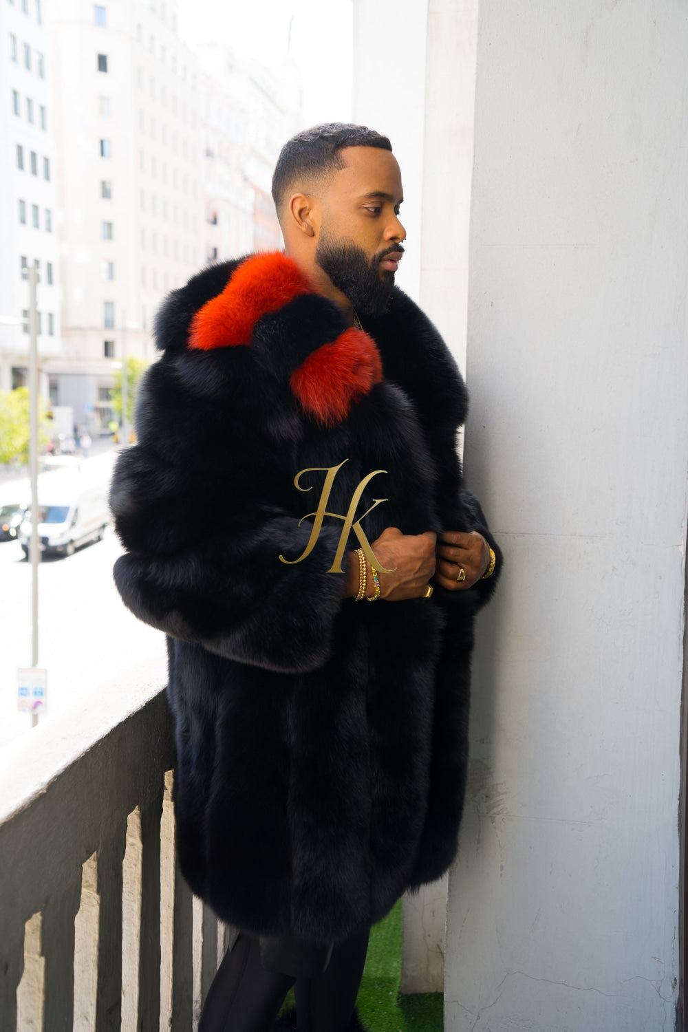 "Experience Opulence: Luxurious Fox Fur Coats for Men - Elevate Your Style and Warmth" - kayibstrore