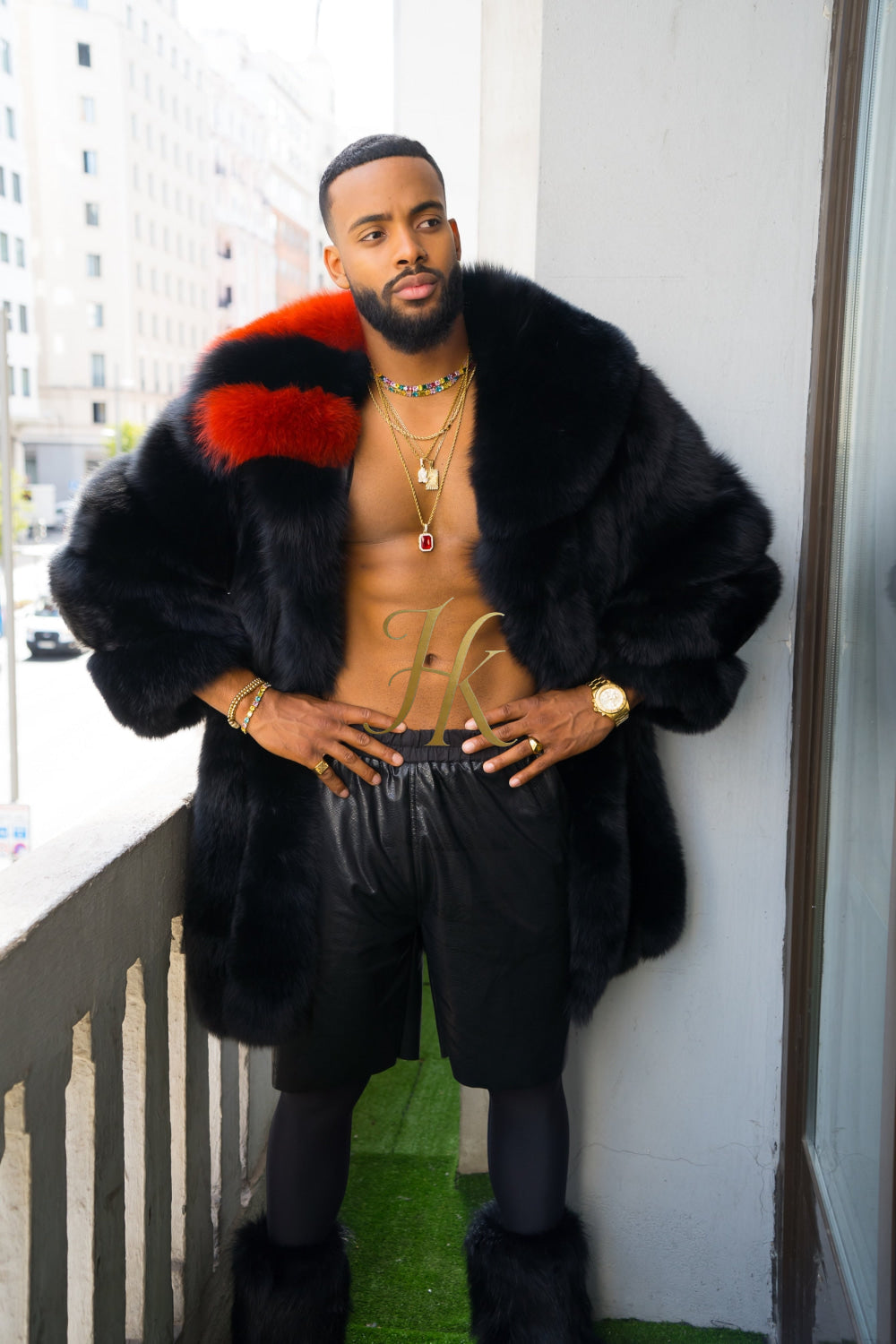 "Experience Opulence: Luxurious Fox Fur Coats for Men - Elevate Your Style and Warmth" - kayibstrore