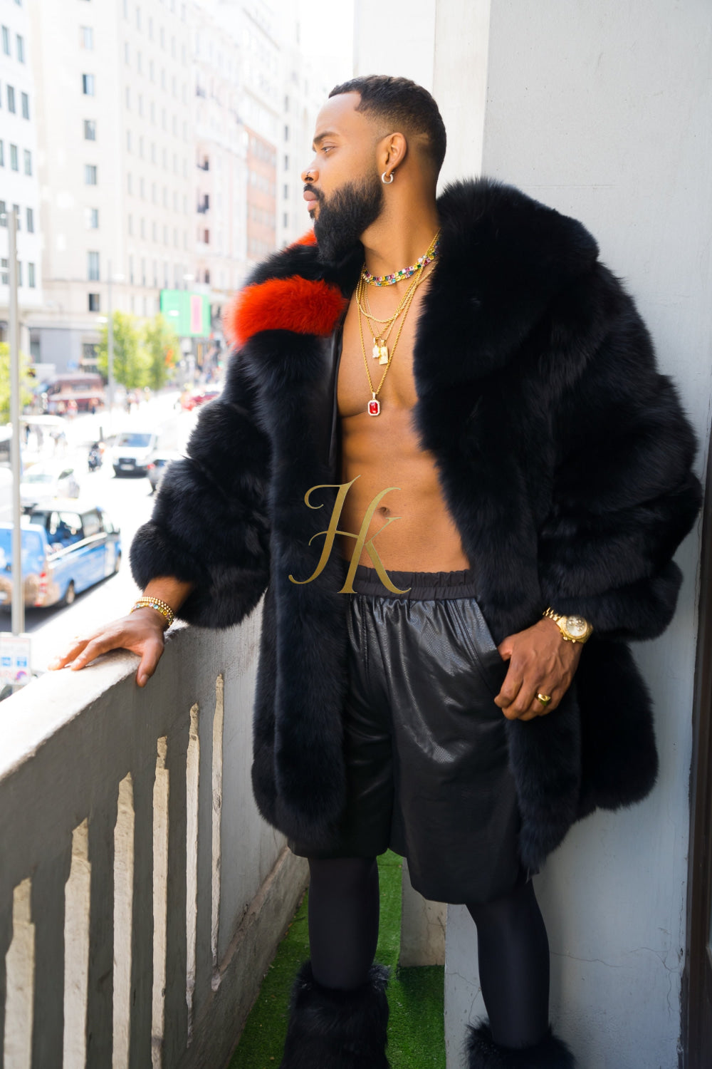 "Experience Opulence: Luxurious Fox Fur Coats for Men - Elevate Your Style and Warmth" - kayibstrore