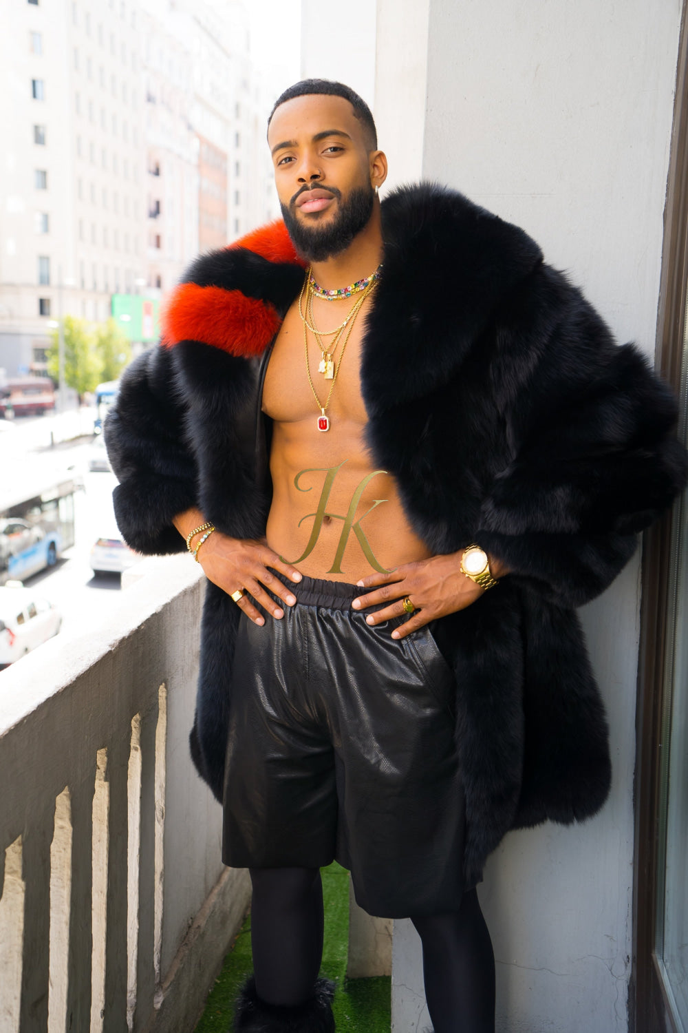 "Experience Opulence: Luxurious Fox Fur Coats for Men - Elevate Your Style and Warmth" - kayibstrore