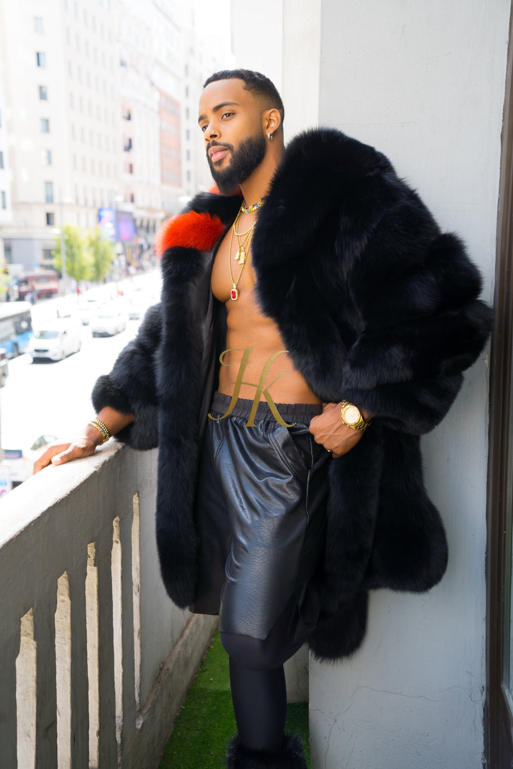 "Experience Opulence: Luxurious Fox Fur Coats for Men - Elevate Your Style and Warmth" - kayibstrore