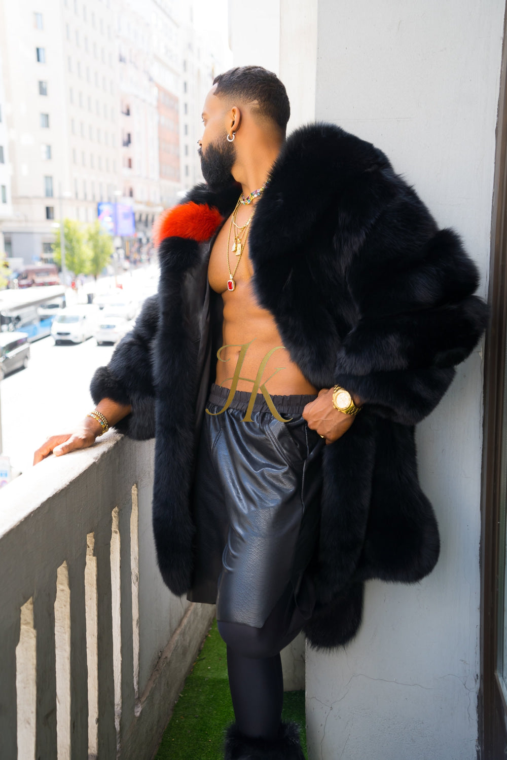 "Experience Opulence: Luxurious Fox Fur Coats for Men - Elevate Your Style and Warmth" - kayibstrore