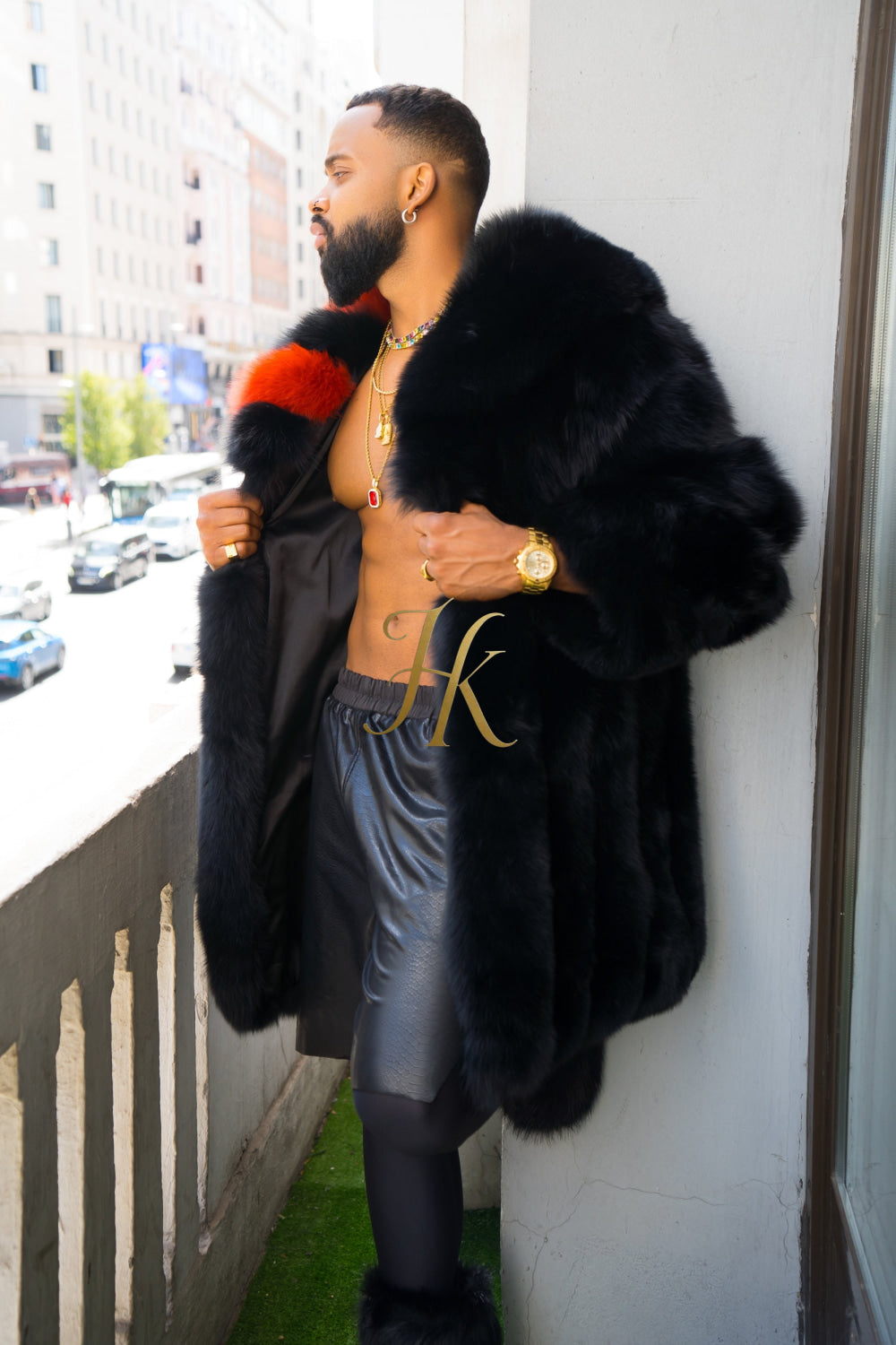 "Experience Opulence: Luxurious Fox Fur Coats for Men - Elevate Your Style and Warmth" - kayibstrore