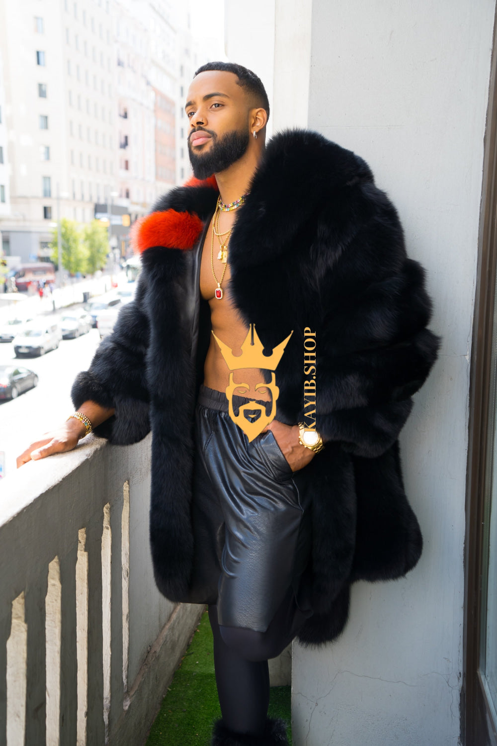 "Experience Opulence: Luxurious Fox Fur Coats for Men - Elevate Your Style and Warmth" - kayibstrore