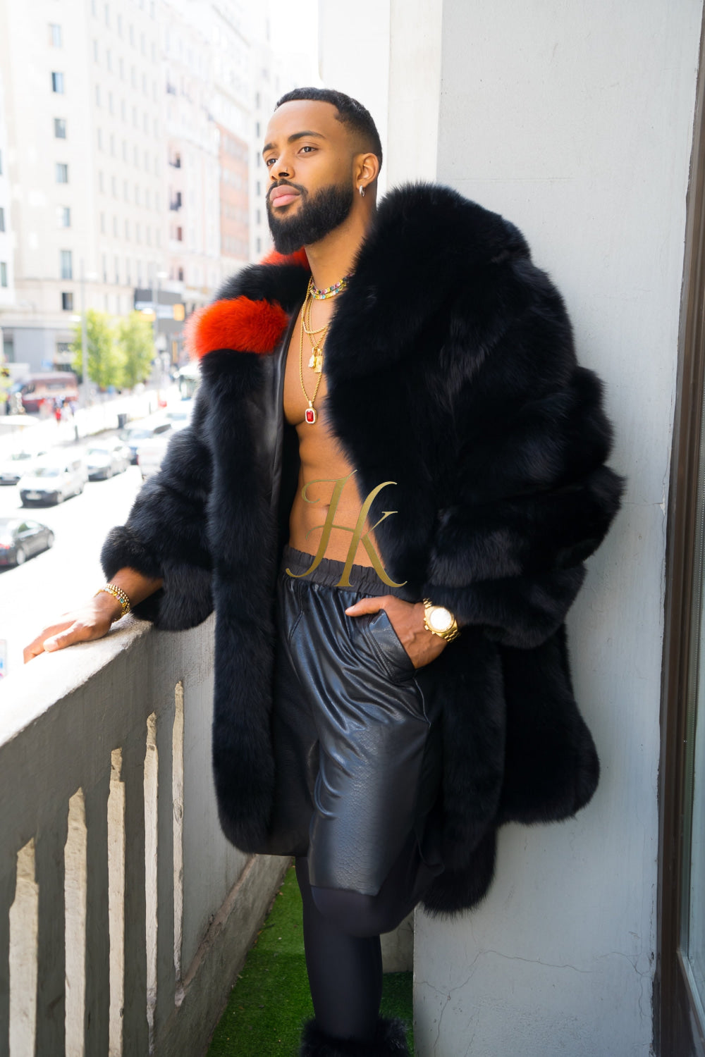 "Experience Opulence: Luxurious Fox Fur Coats for Men - Elevate Your Style and Warmth" - kayibstrore
