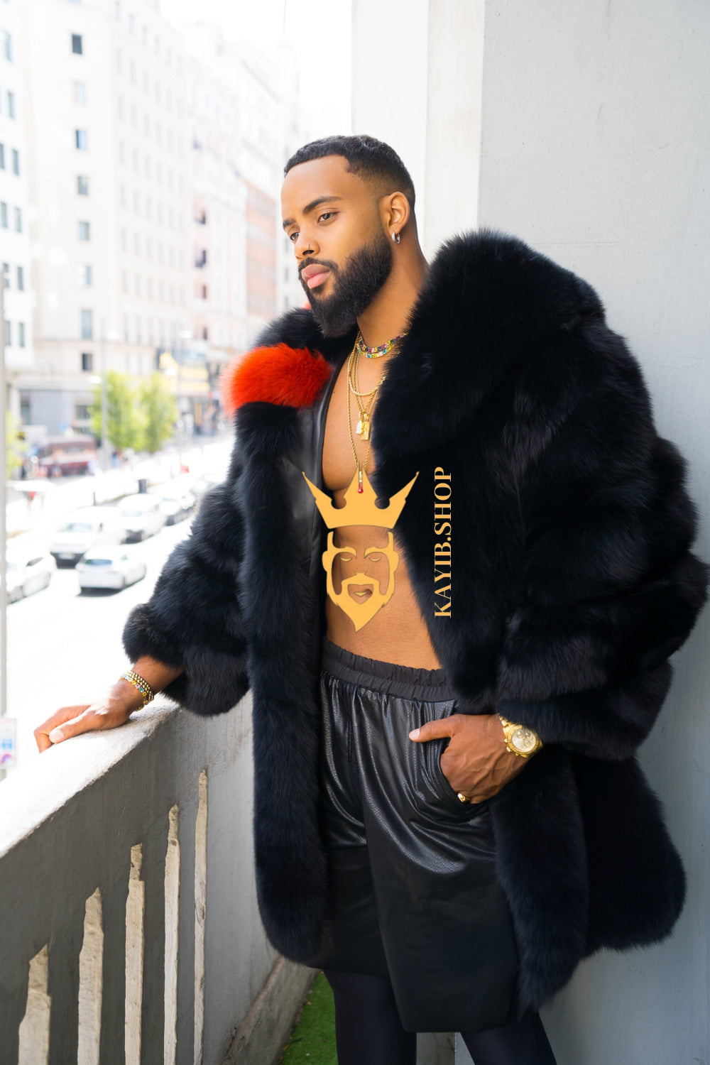 "Experience Opulence: Luxurious Fox Fur Coats for Men - Elevate Your Style and Warmth" - kayibstrore