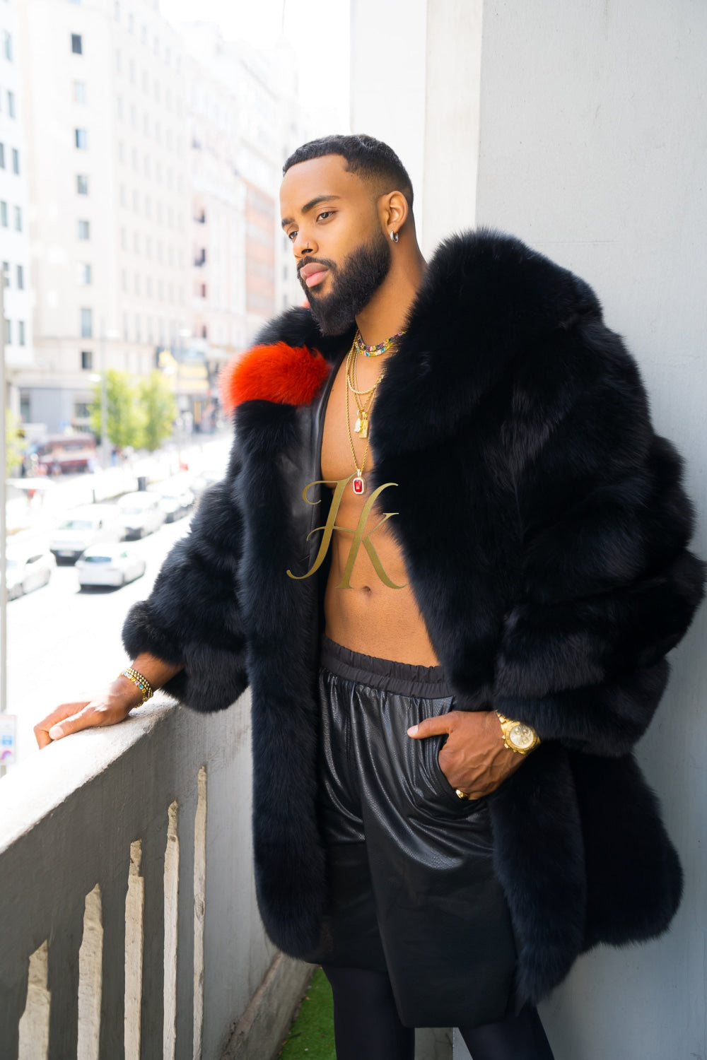 "Experience Opulence: Luxurious Fox Fur Coats for Men - Elevate Your Style and Warmth" - kayibstrore