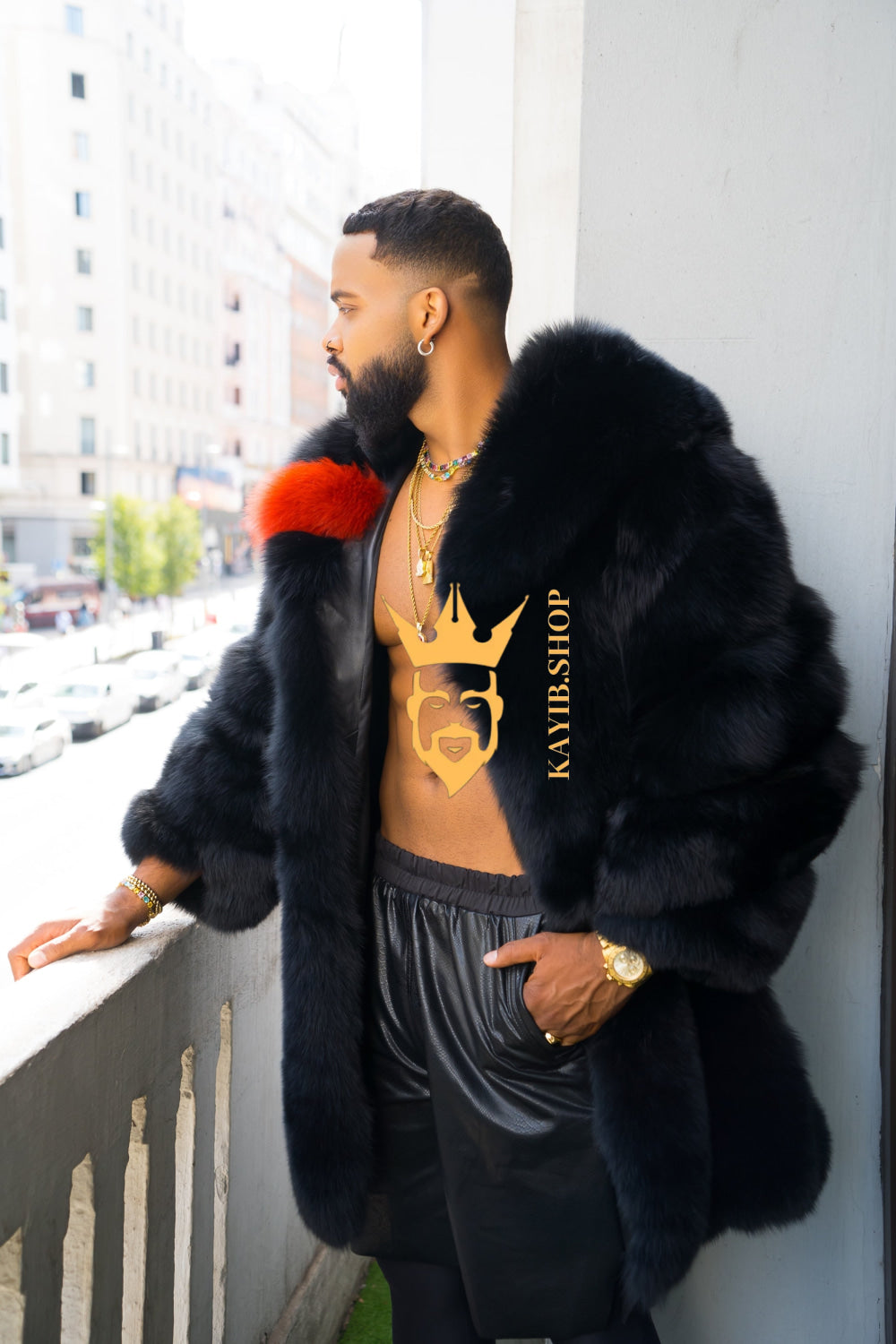 "Experience Opulence: Luxurious Fox Fur Coats for Men - Elevate Your Style and Warmth" - kayibstrore