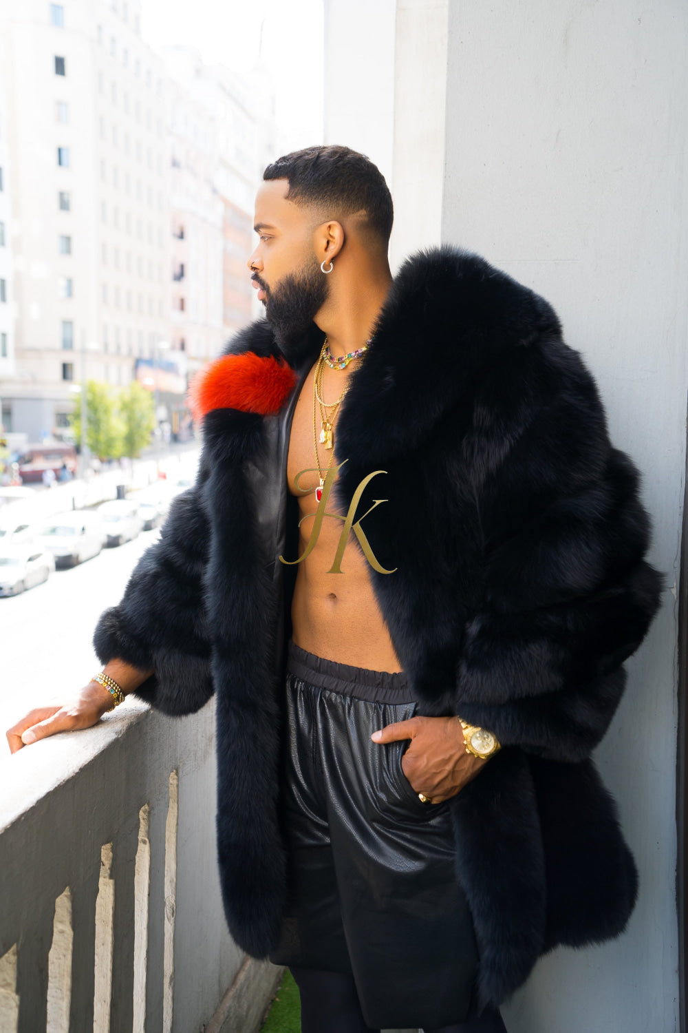 "Experience Opulence: Luxurious Fox Fur Coats for Men - Elevate Your Style and Warmth" - kayibstrore