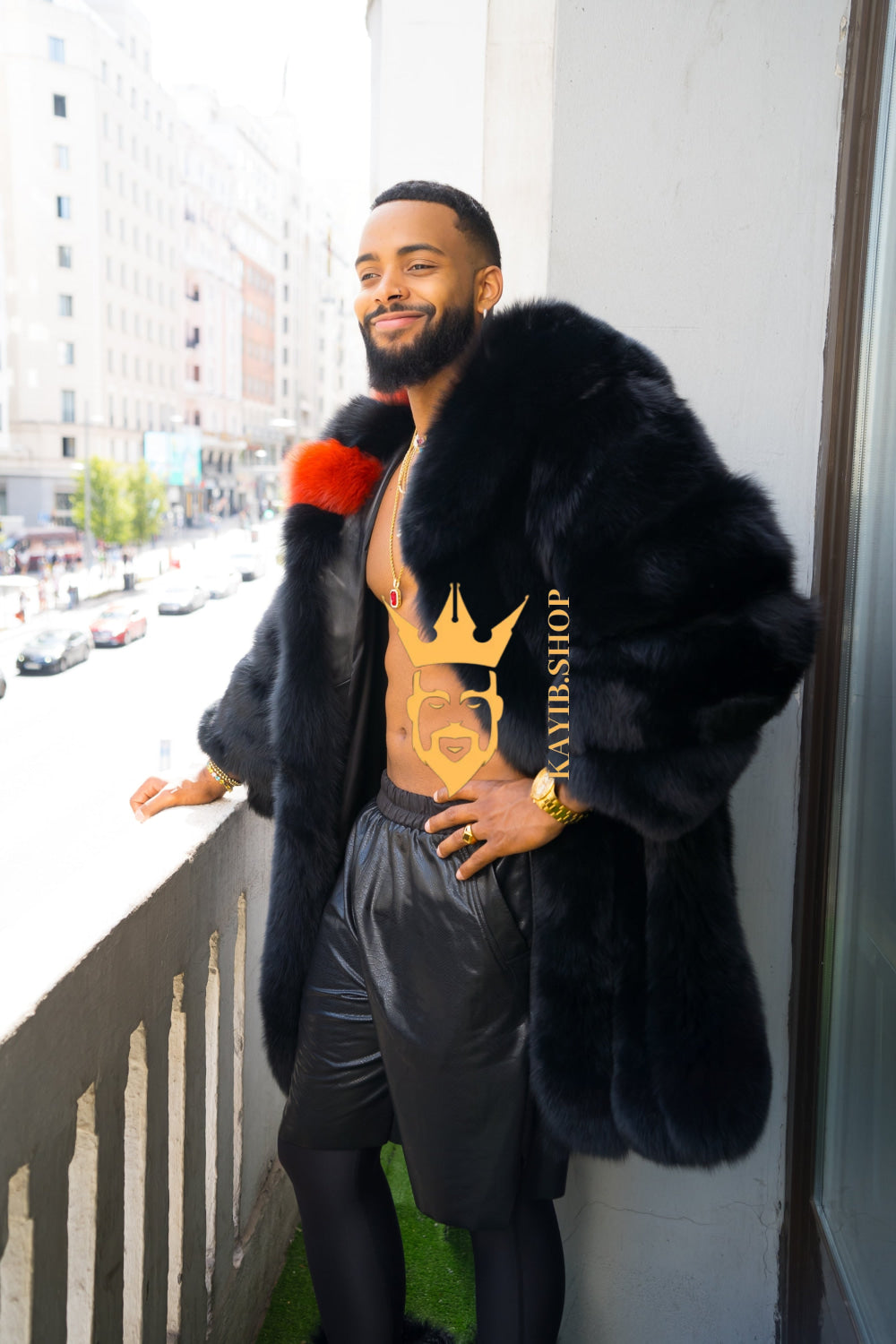 "Experience Opulence: Luxurious Fox Fur Coats for Men - Elevate Your Style and Warmth" - kayibstrore