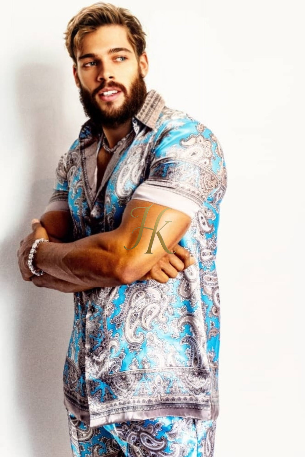 Summer Barocco Silk Set Outfit - Elevate Your Style with Pure Elegance - kayibstrore