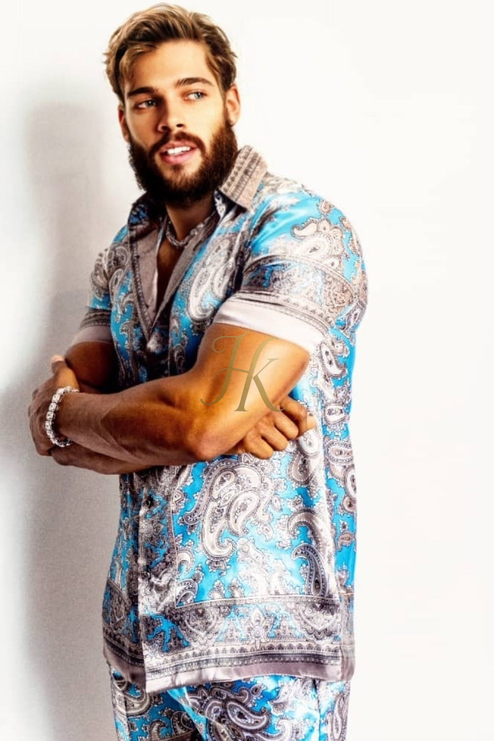 Summer Barocco Silk Set Outfit - Elevate Your Style with Pure Elegance - kayibstrore