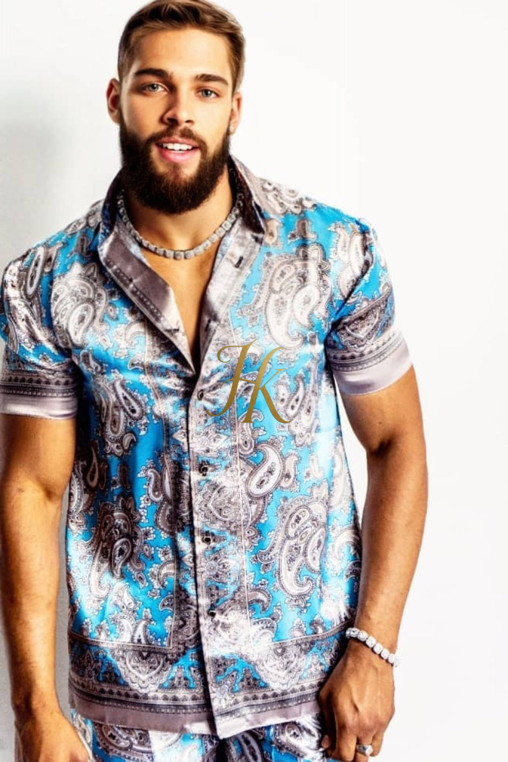Summer Barocco Silk Set Outfit - Elevate Your Style with Pure Elegance - kayibstrore