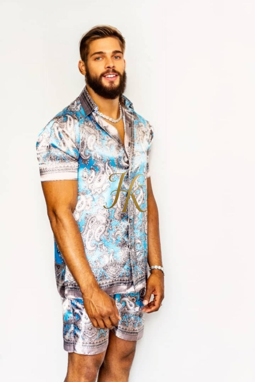 Summer Barocco Silk Set Outfit - Elevate Your Style with Pure Elegance - kayibstrore