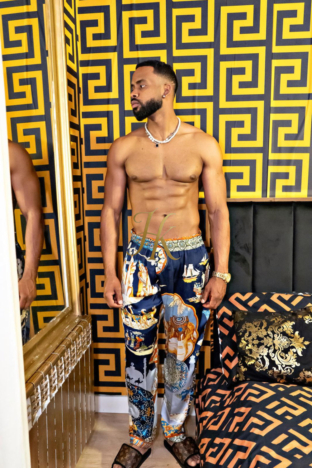 Men's Tailored Silk Trousers | Rave Wear for men, Contemporary Elegance, Designer Clothing pants - kayibstrore