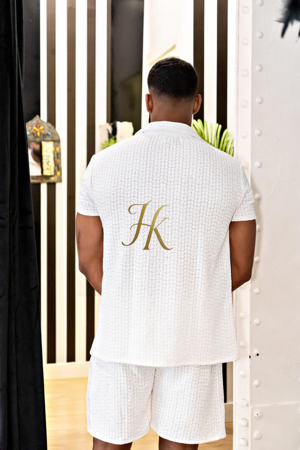 Fashion Spring/Summer Men's Lace Two-Piece Clothing - kayibstrore
