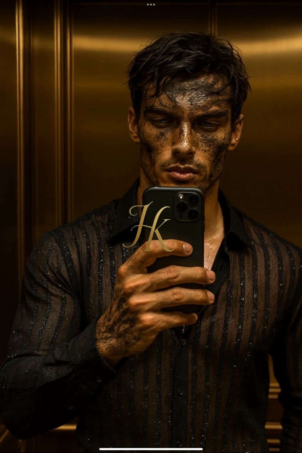 Men’s Premium Lace Set – French Tulle with Sequins & Beaded Embroidery Shirt and Pants