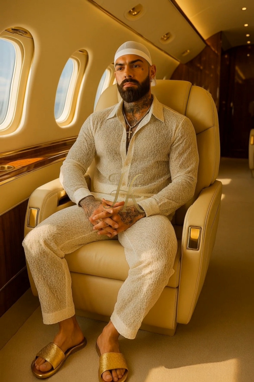 Luxury Men’s Outfit Set – Long Sleeve Shirt