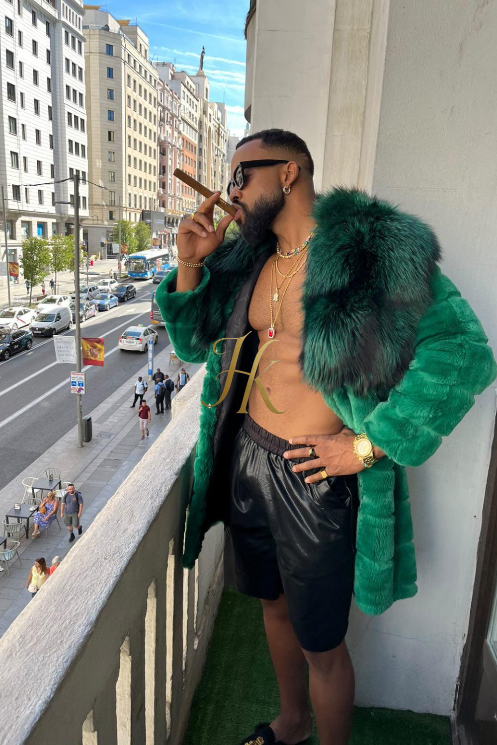 Handmade Luxury Winter Men's Rex Rabbit Fur Coat with Super Large Raccoon Collar - Premium Fashion Outerwear - kayibstrore
