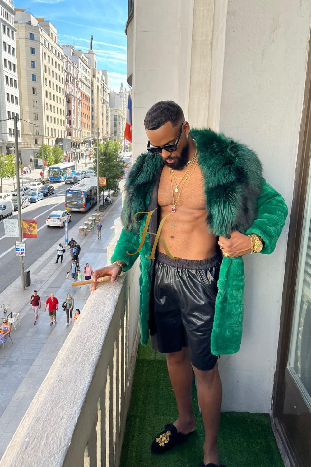Handmade Luxury Winter Men's Rex Rabbit Fur Coat with Super Large Raccoon Collar - Premium Fashion Outerwear - kayibstrore
