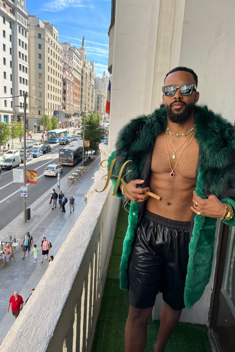 Handmade Luxury Winter Men's Rex Rabbit Fur Coat with Super Large Raccoon Collar - Premium Fashion Outerwear - kayibstrore