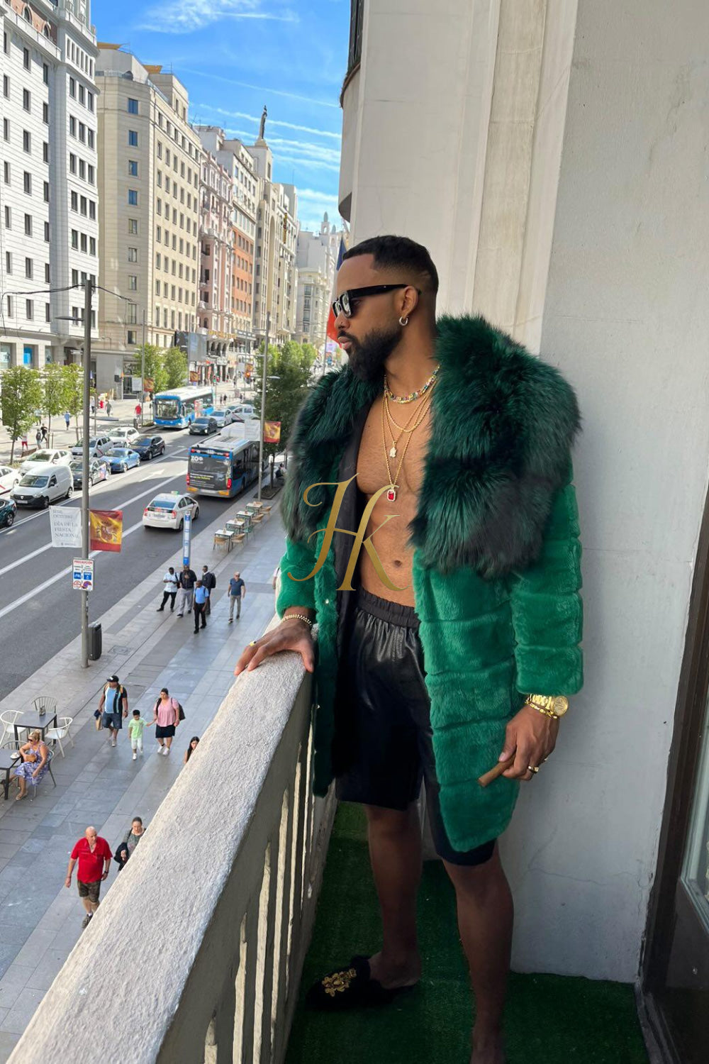 Handmade Luxury Winter Men's Rex Rabbit Fur Coat with Super Large Raccoon Collar - Premium Fashion Outerwear - kayibstrore