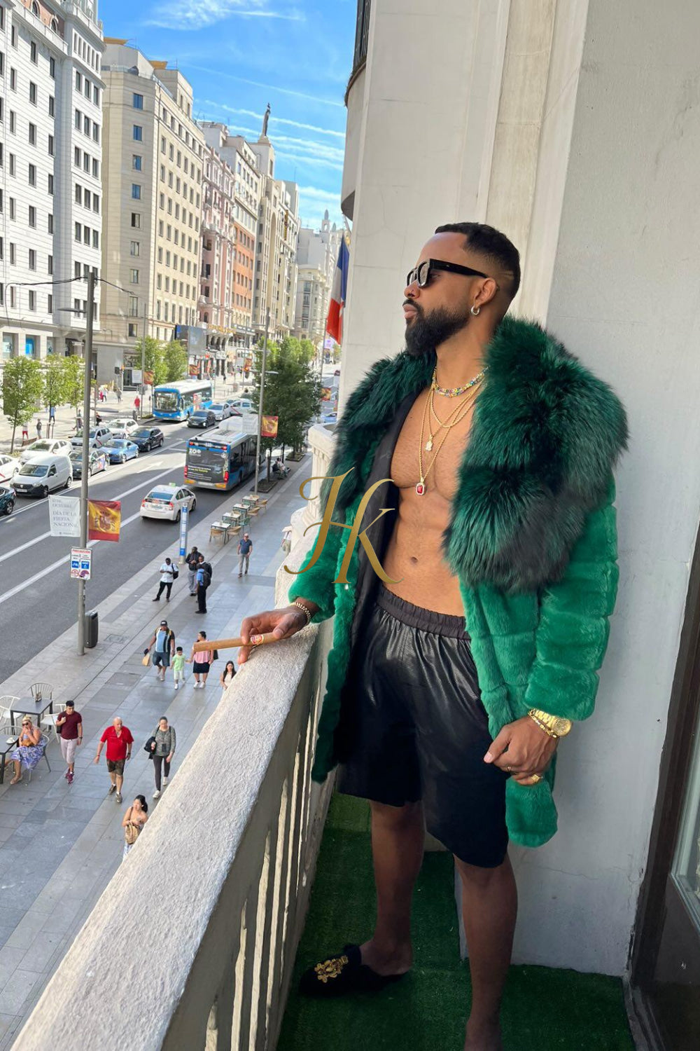 Handmade Luxury Winter Men's Rex Rabbit Fur Coat with Super Large Raccoon Collar - Premium Fashion Outerwear - kayibstrore