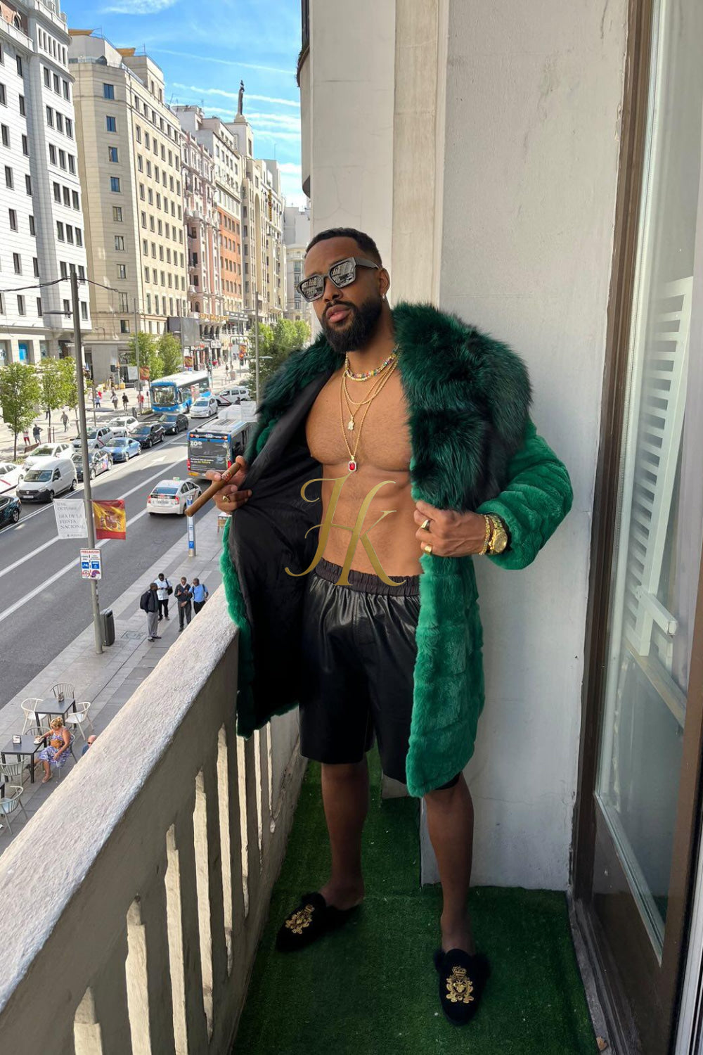 Handmade Luxury Winter Men's Rex Rabbit Fur Coat with Super Large Raccoon Collar - Premium Fashion Outerwear - kayibstrore