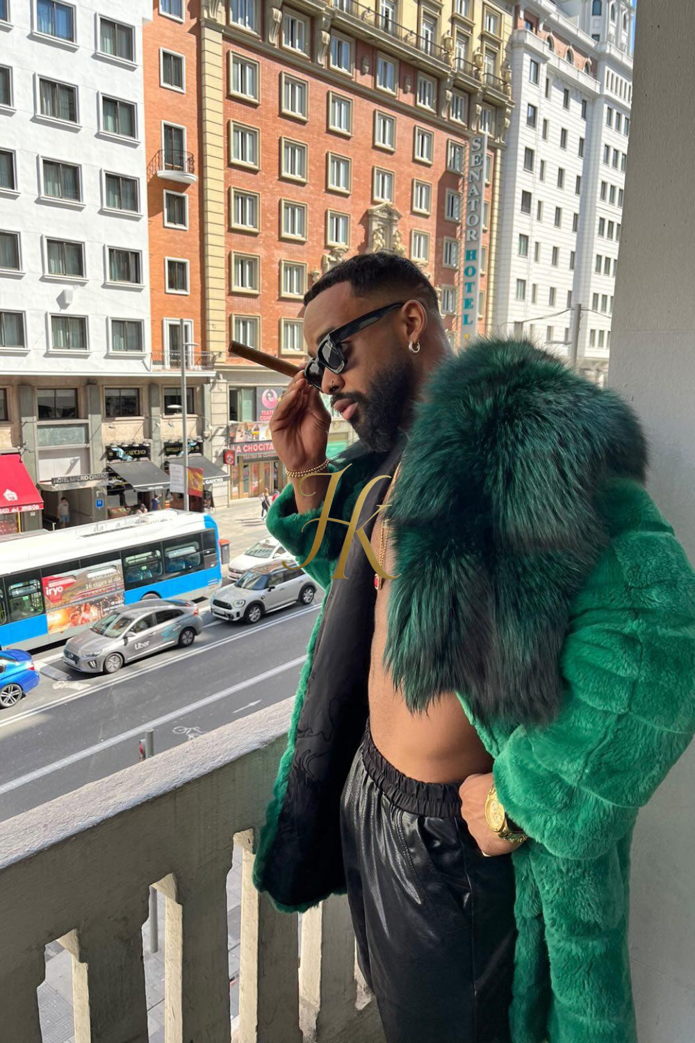 Handmade Luxury Winter Men's Rex Rabbit Fur Coat with Super Large Raccoon Collar - Premium Fashion Outerwear - kayibstrore