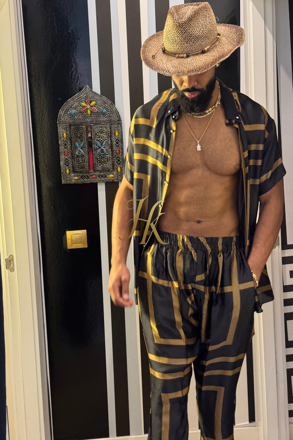 Men's Silk Summer Set outfits : Luxury menswear - kayibstrore