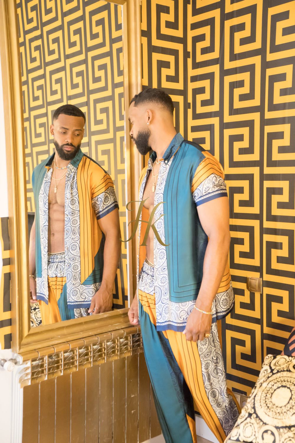 Fashion luxury Men's Silk Summer Set - kayibstrore