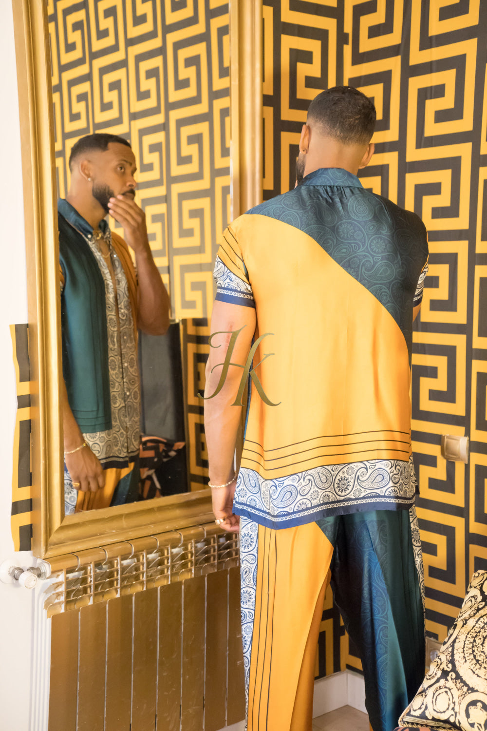 Fashion luxury Men's Silk Summer Set - kayibstrore