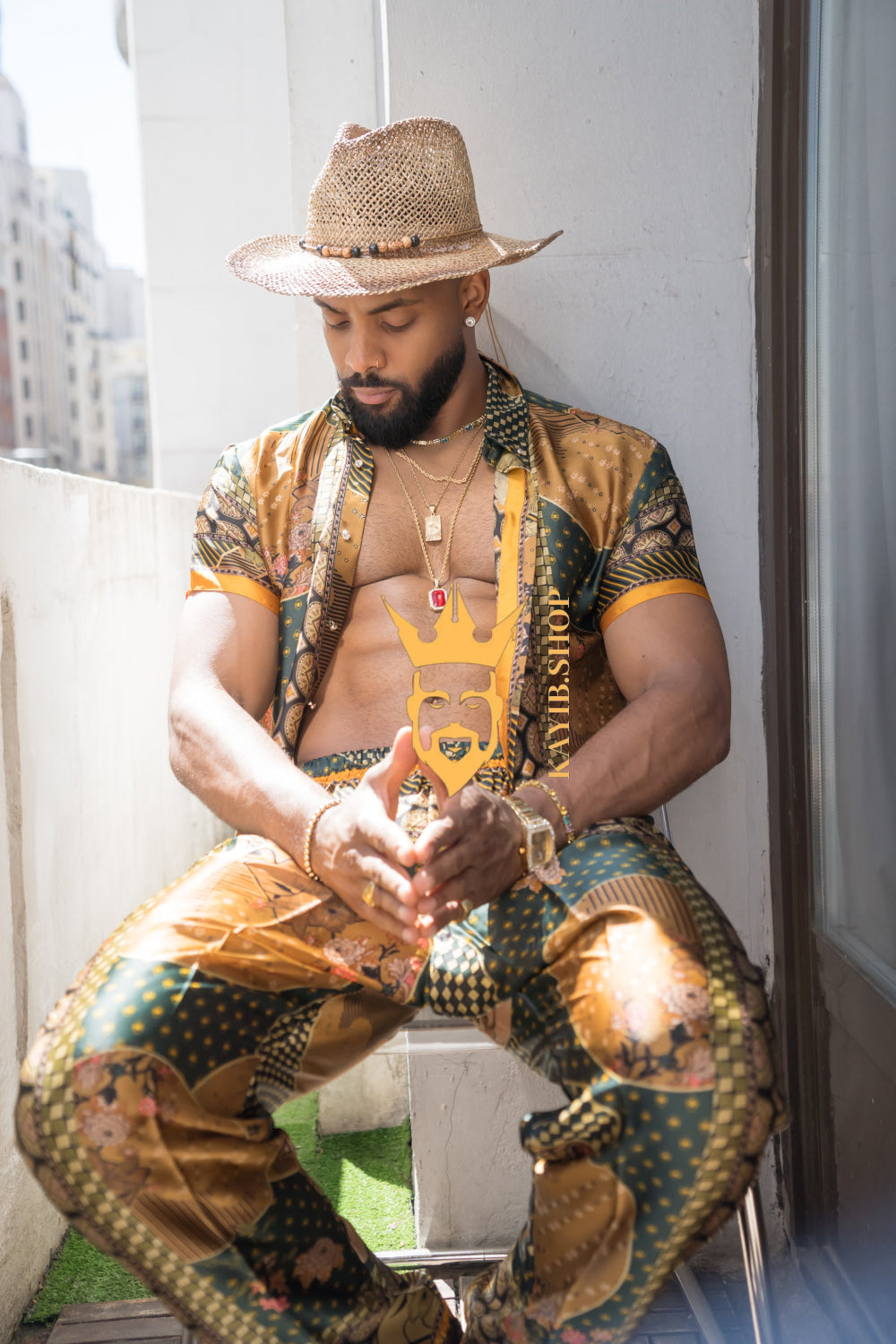 Unleash Your Style: Luxury Silk Rave Wear for Man - kayibstrore