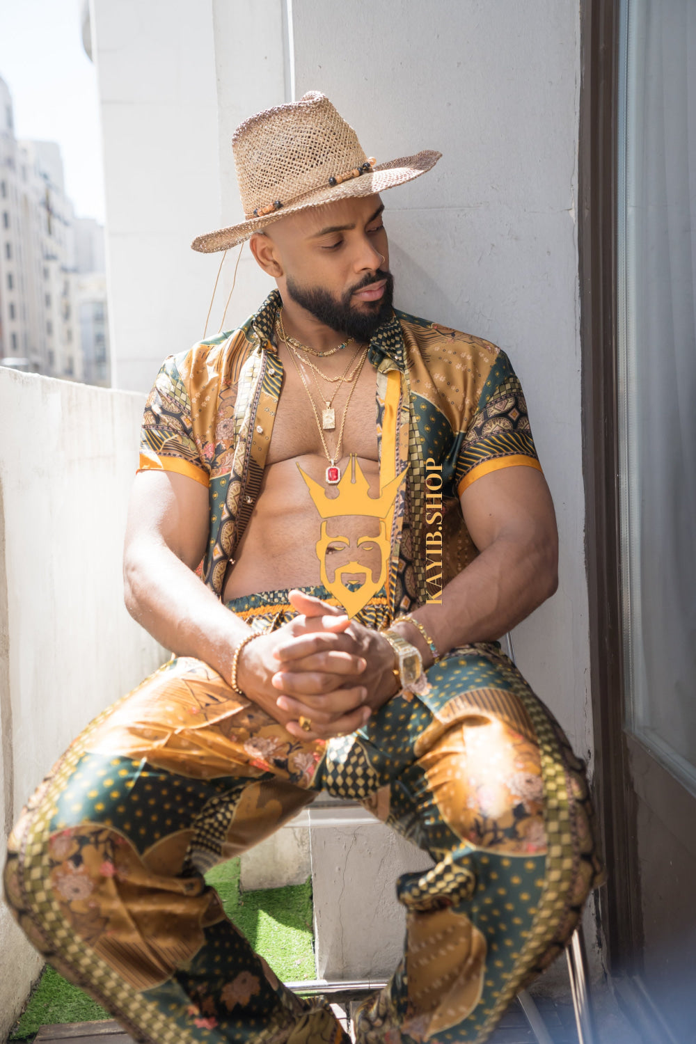 Unleash Your Style: Luxury Silk Rave Wear for Man - kayibstrore