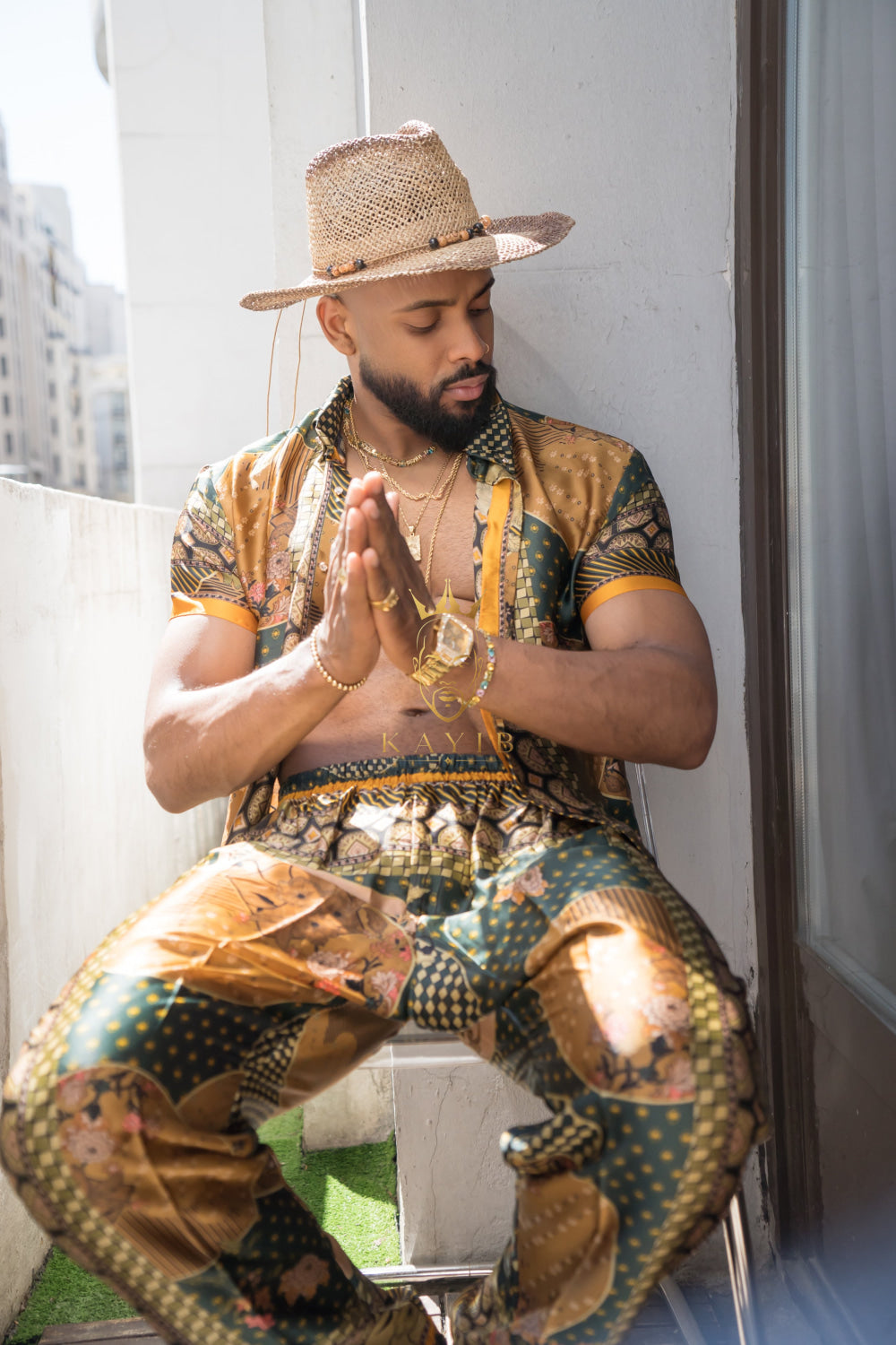 Unleash Your Style: Luxury Silk Rave Wear for Man - kayibstrore