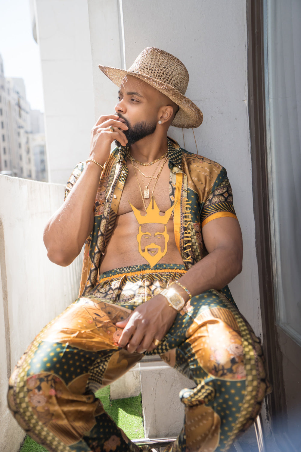 Unleash Your Style: Luxury Silk Rave Wear for Man - kayibstrore
