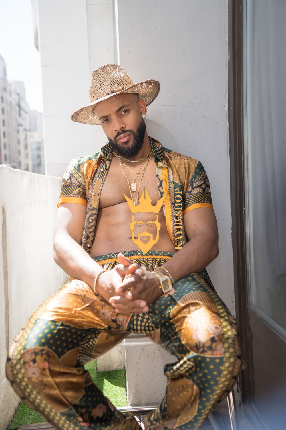 Unleash Your Style: Luxury Silk Rave Wear for Man - kayibstrore