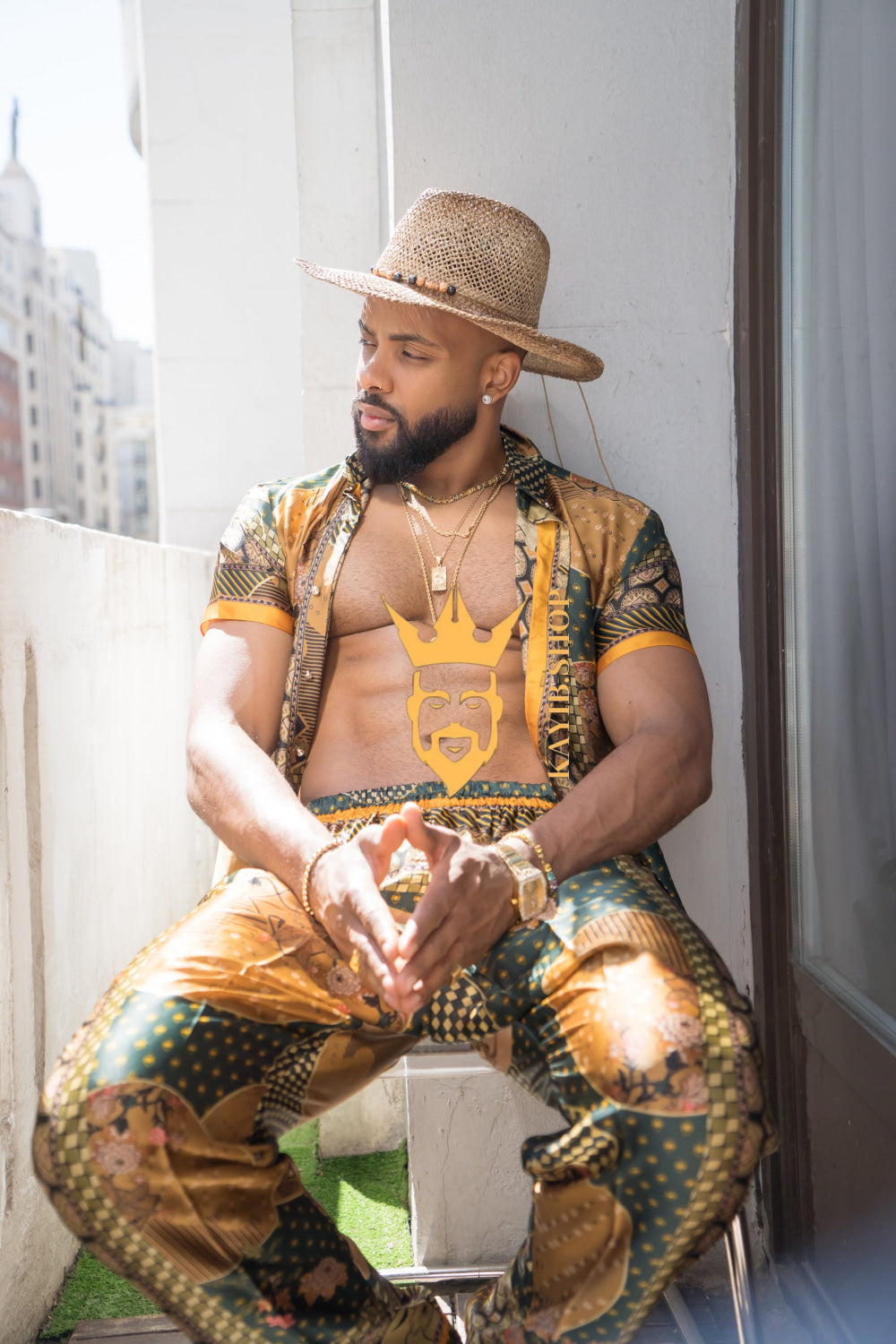 Unleash Your Style: Luxury Silk Rave Wear for Man - kayibstrore