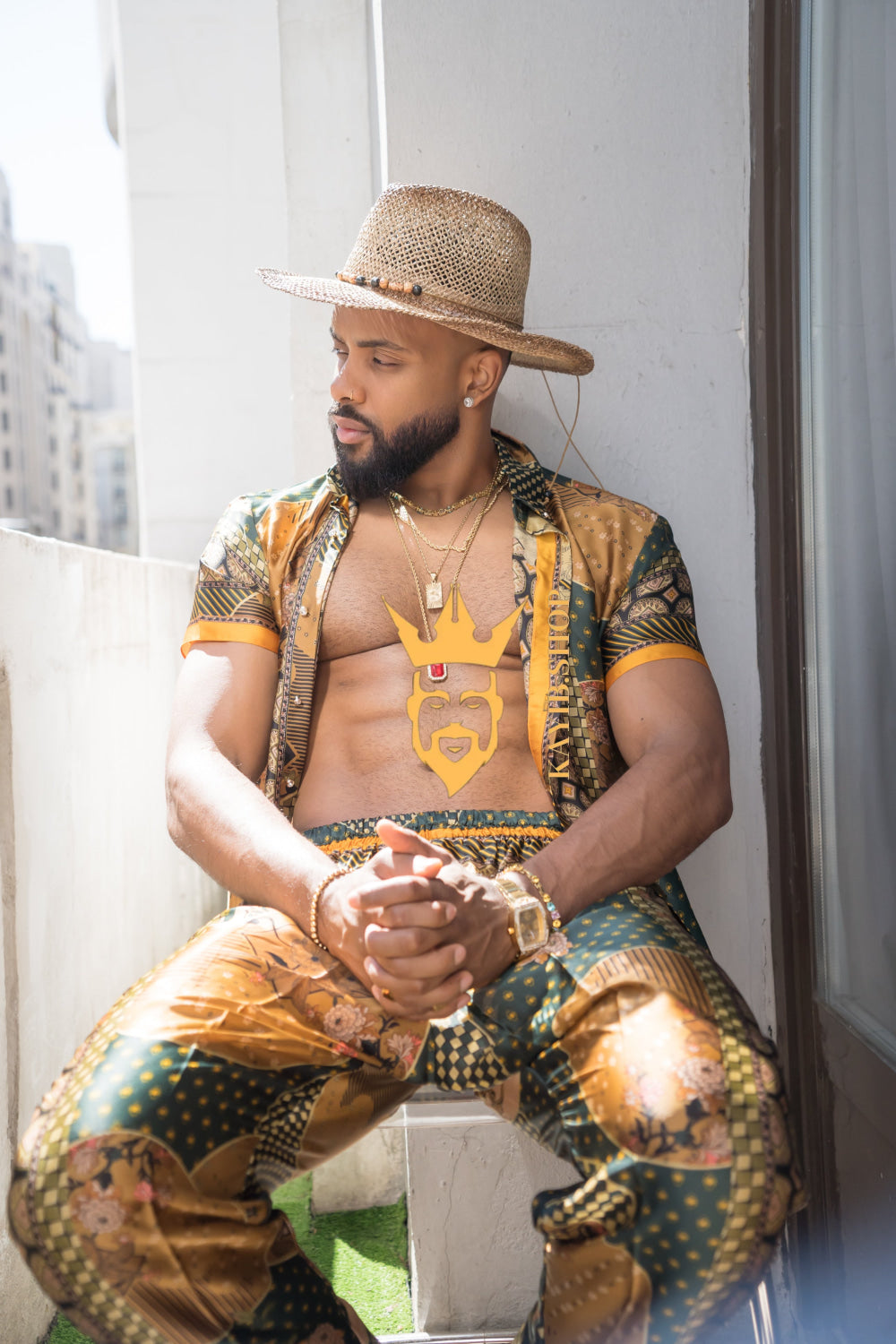 Unleash Your Style: Luxury Silk Rave Wear for Man - kayibstrore