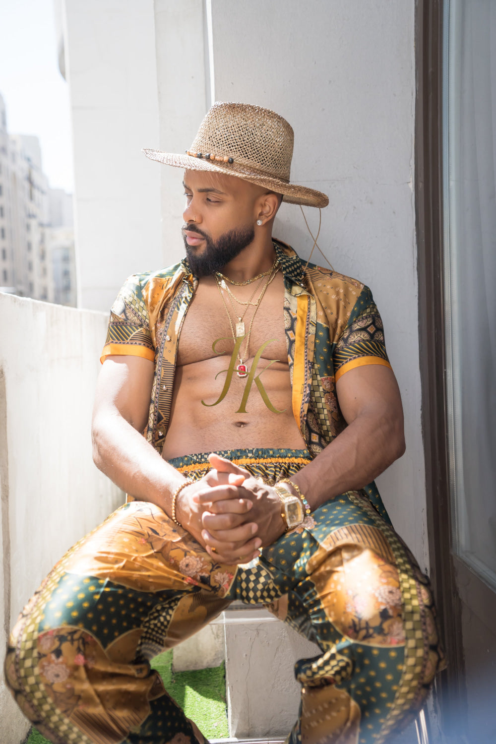 Unleash Your Style: Luxury Silk Rave Wear for Man - kayibstrore