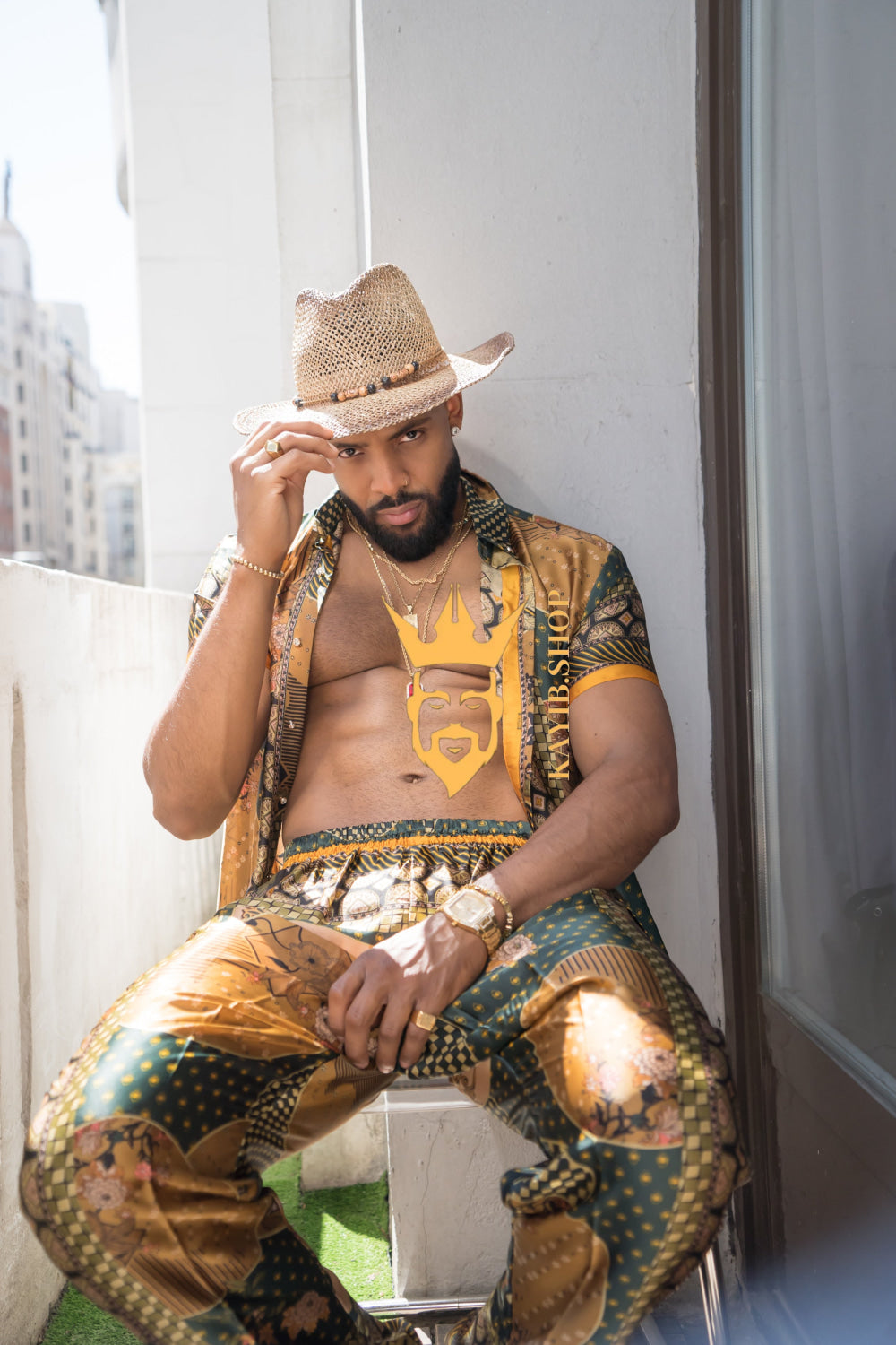 Unleash Your Style: Luxury Silk Rave Wear for Man - kayibstrore