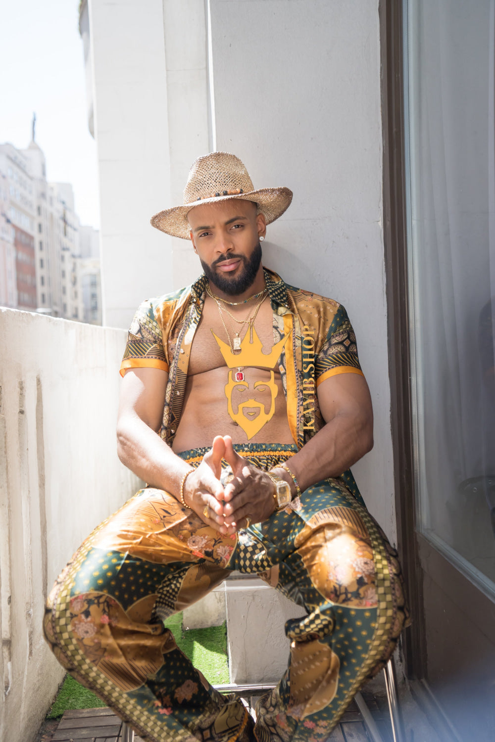 Unleash Your Style: Luxury Silk Rave Wear for Man - kayibstrore